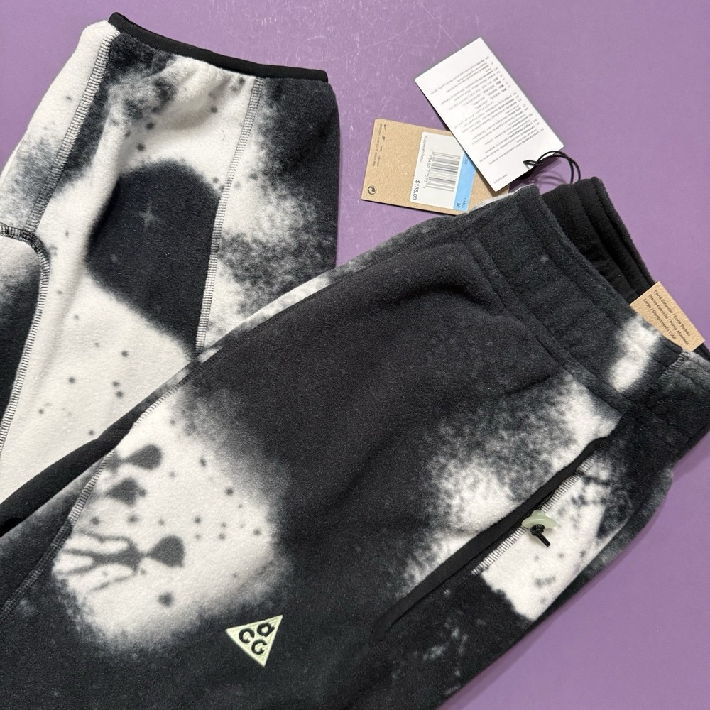 Nike ACG Wolf Tree Polartec Fleece Pants Thermal Layer Black IB3699-060 Size M